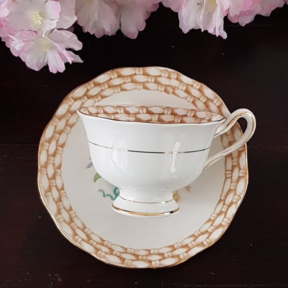 Royal Albert Basket of Flowers Tea Cup Bone China England - Picture 4 of 11